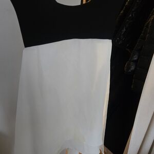 BCBG Black and White Blouse